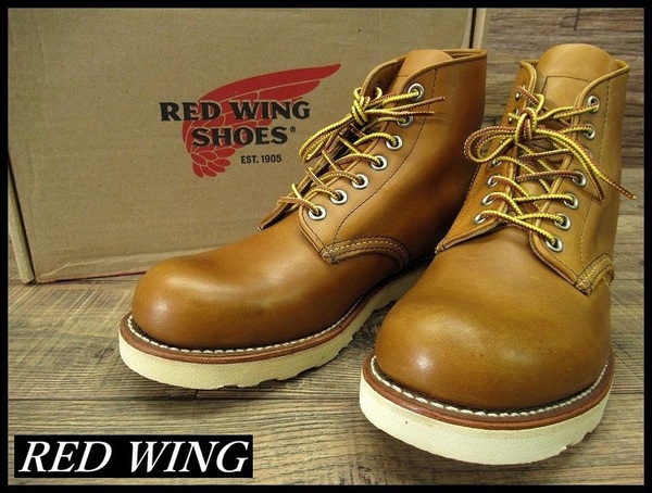 送無 未使用展示品 USA製 箱付 RED WING レッドウィング 12年製 9107 ラウンドトゥ アイリッシュセッター ワーク ブーツ オロイジナル 25.5