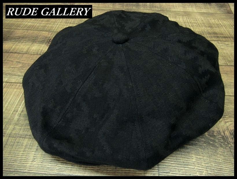 LOGO EMB STRIPE CASQUETTE (BLACK) / RUDE GALLERY | CROSS