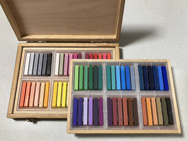 NOUVEL CARRE 72色セット パステル 木箱 ヌーベル カレー