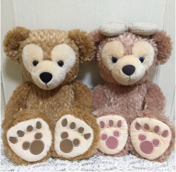 最終値下美品お顔厳選TDSダッフィーシェリーメイMサイズぬいぐるみ