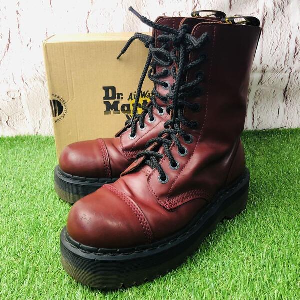 良品・名作 Dr.Martens クレイジーボム 厚底 スチールトゥ 7(26)
