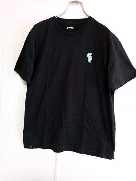 12288 ★★ グラニフ ラムチョップ刺繍 Tシャツ 黒 サイズM