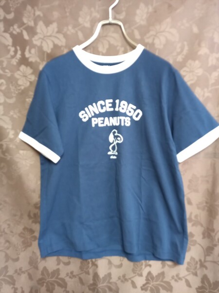 12577 ★★ ユニクロ スヌーピー UT Tシャツ サイズL ネイビー