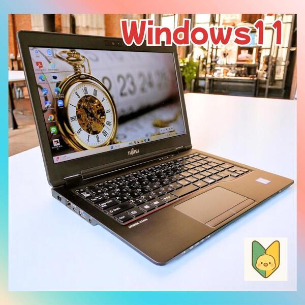 富士通 LIFEBOOK U728/S ノートパソコン Windows11 Core i5-7300U メモリ16GB SSD256GB カメラ 12.5インチ(解像度1920×1080)