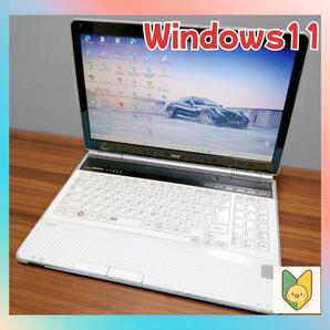 人気 NEC Lavie LL750/DSW ノートパソコン Windows11 i7-2670QM 大容量SSD ブルーレイ 15.6インチ(解像度1366×768)