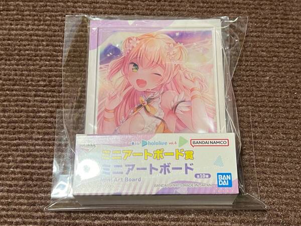 一番くじ ホロライブ vol.4 桃鈴ねね ミニアートボード キャラクター グッズ コレクション 観賞用 イラスト VTuber hololive