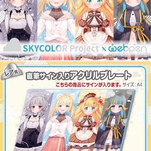 SKYCOLOR 稀羽すう 直筆 サイン hololive ホロライブ にじさんじ ぶいすぽ vtuber 誕生日記念 アクリルスタンド フィギュア タペストリー