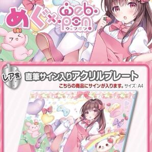 めぐちゃんねる 直筆 サイン コミケ hololive ホロライブ にじさんじ ぶいすぽ vtuber 誕生日記念 ストグラ アクリルスタンド 抱き枕 同人