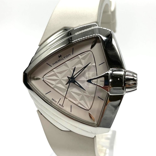 HAMILTON ハミルトン ベンチュラ H242511 ラバーベルト メンズ Ventura ホワイト #A2624
