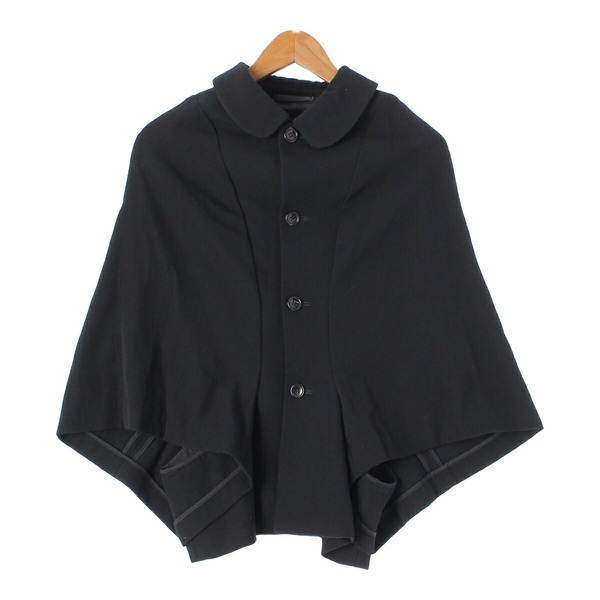 1990s ヴィンテージ COMME des GARCONS コムデギャルソン ポンチョ GJ-040080 AD1995 ブラック #A2854