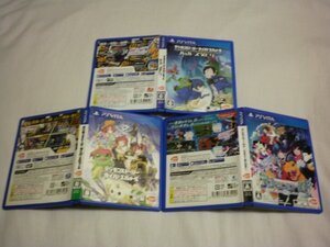 PSVita デジモンストーリー サイバースルゥース ハッカーズメモリー+ サイバースルゥース+デジモンワールド お買得3本セット(ケース付)