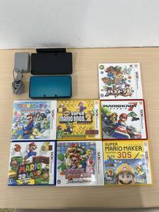 【4393】Nintendo CTR-001 ゲーム機 本体+ソフト ニンテンドー3DS マリオパーティ マリオカート など / 現状品