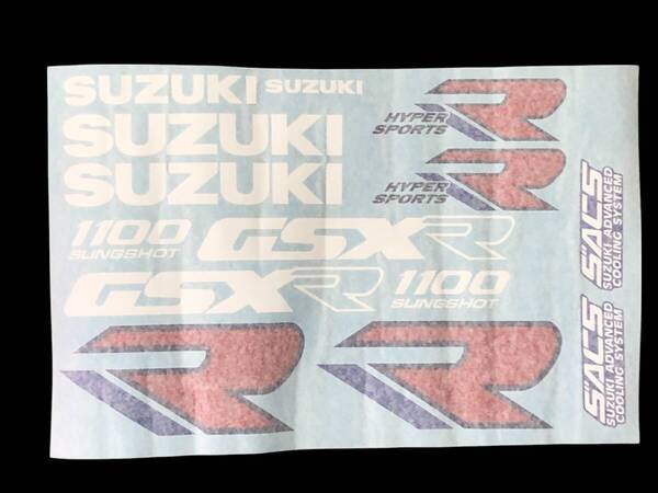 新品 即納 送料無料 GSX-R1100 K型デカールセット 油冷 GU74A カウル 外装 タンク デカール GAG gsx-r750 GV73A