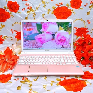 ブルーレイ/オフィス/爆速3世代Corei7/DVD焼き/新Win11搭載/ZOOM/動画&画像編集/おまけソフト多数/レアピンクソニー/テンキ/新品マウス