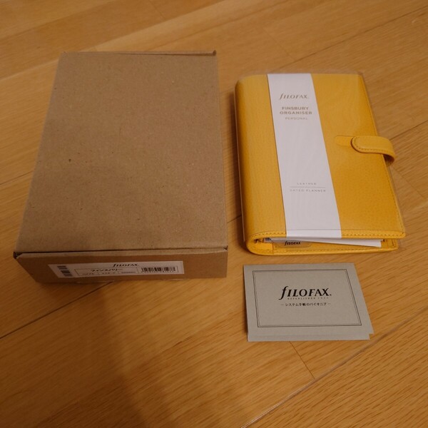 FILOFAX フィンスバリー バイブル マスタード ファイロファックス 未使用品