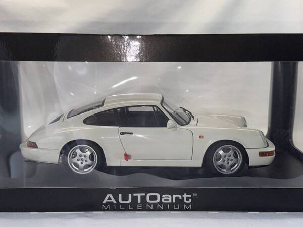 未開封品 オートアート 1/18 ポルシェ 911 (964) Carrera RS 1992 ホワイト 77894 AUTOart Porsche 964 RS Unopened