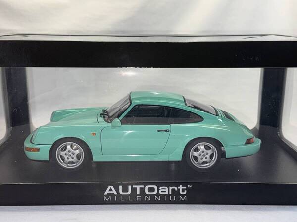未展示品 1/18 オートアート ポルシェ 911 カレラ RS 964 グリーン 77892 AUTOart 1:18 Porsche Carrera RS Green Never displayed