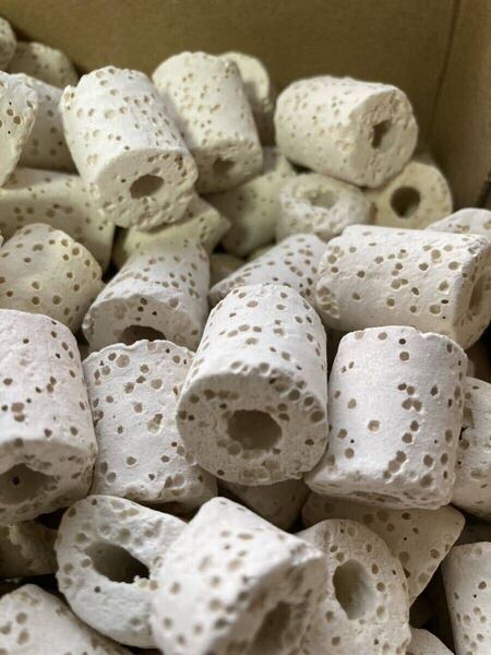 1L高品質水質浄化ろ材、水質浄化抜群、濾過フィルター自社製オリジナル高品質セラミックリング1L送料込み即時発送