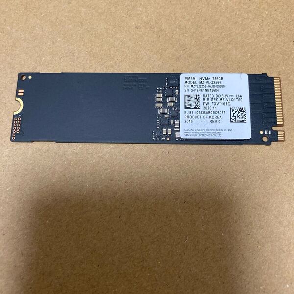 2650 NVMe SSD SAMSUNG M2 M.2 256GB サムスン Samsung