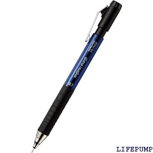 コクヨ シャープペン 鉛筆シャープ TypeM ラバーグリップ 0.7mm 青 PS-P402B-1P 17452