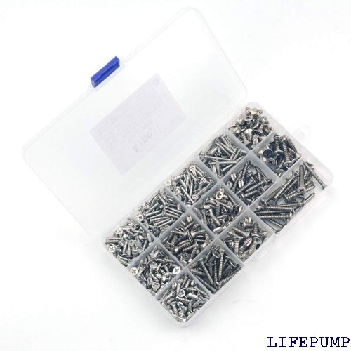 KENEJI 木ねじ 十字穴付皿 木ネジ スクリューネ M5x12MM/16MM/20MM ネジ釘 540本入 17748