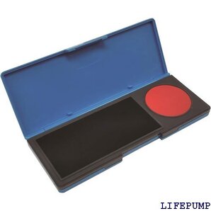 サンビー モリヤマ スタンプ台 朱肉 シュスタ ミニ 速乾 ブルー GF-M02 115×45×11mm 17864