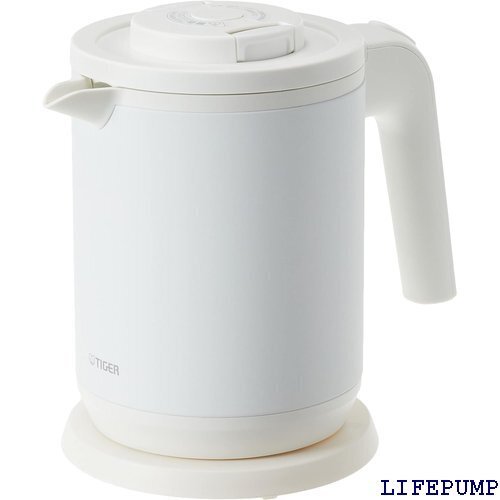 タイガー魔法瓶 TIGER 電気ケトル 湯沸かし ステ 炊き防止 蒸気レス マットホワイト PCK-A080WM 18388