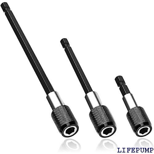 Saipor 3種類セット 六角延長 バー 60mm 4インチ 6.35mm 電動ドライバー インパクト 工具 18722