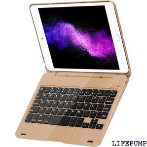 iPad mini5キーボードケース iPad min i5 兼用Bluetoothキーボードケース 軽量 金色 18748
