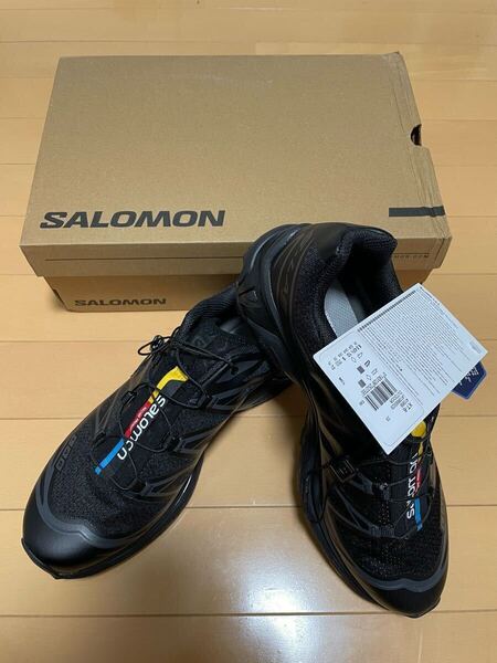 未使用 SALOMON XT-6 メッシュ スニーカー 27cm Black × Black × Phantom