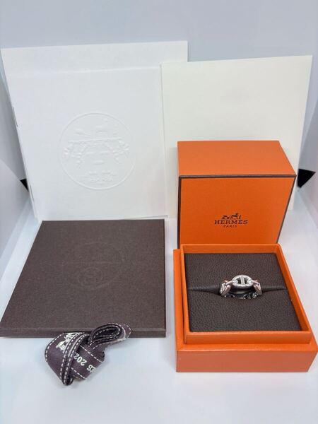 HERMES エルメス アンシェネリングPM シェーヌダンクル シルバー 52 指輪 アクセサリー