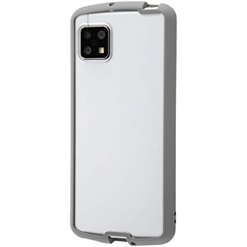 AQUOS sense4 耐衝撃 ハイブリッド ケース 衝撃吸収 傷に強い 硬度2H 軽量設計/クリア/グレー 168