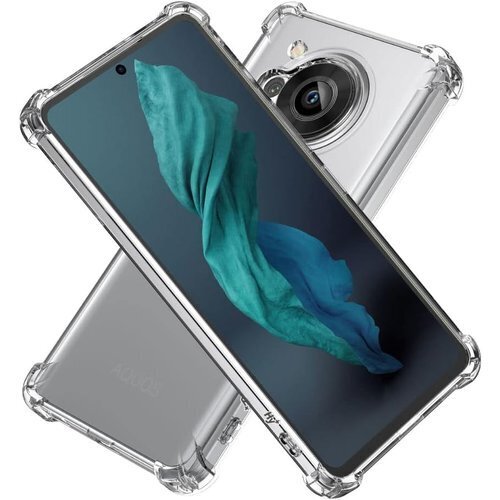 Hy+ AQUOS R7 耐衝撃 ケース SH-52C MIL規格 クリア 衝撃吸収ポケット内蔵 TPU ケース 336