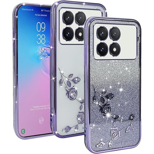 POCO F6 Pro/Redmi K70 ケース『A て衝撃に強い 擦り傷防止 レンズ保護 着脱簡単 パープル 686