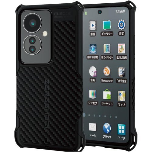エレコム OPPO Reno11 A ケース カバー エアークッション ブラック PMWO241ZEROGBK 701