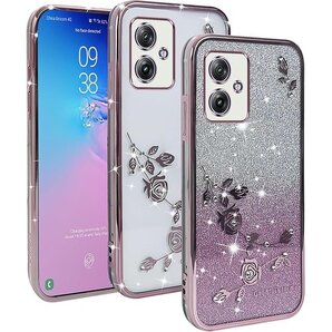 moto g64 5G ケース『AFINER』新型 軽 に強い 擦り傷防止 レンズ保護 着脱簡単 ローズゴールド 714