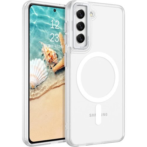 DOMAVER Samsung Galaxy S21用 ギャラクシー S21 用カバー 6.2インチ ホワイト 755