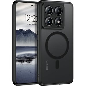 DOMAVER Xiaomi 14T Pro ケース ズ保護 指紋防止 シャオミ 14Tプロ カバー ブラック 839
