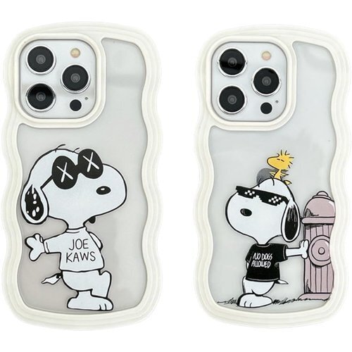 for iPhone 15用 ケース スヌーピー 透明 の位置が正確 for iPhone 15用style B 844