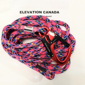 ELCフック付ポジショニングロープ11.5mm約6m2eyeピンク アーボリスト ツリークライミング 造園