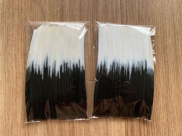 弓道矢の交換ターキー羽 百枚セット 白黒