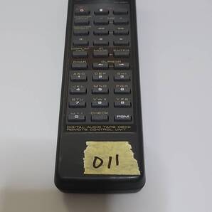 パイオニア DATデッキ用リモコン CU-D011 Pioneer
