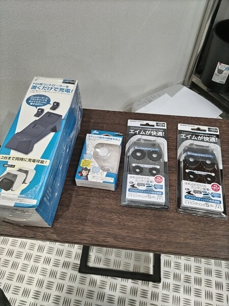 PS5 コントローラ充電器 エイミングリング アナログアシストスティック 新品