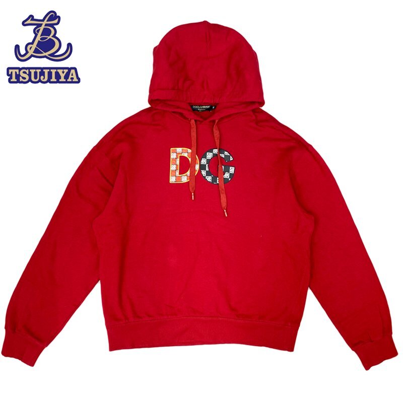 【Dolce&Gabbana】コットン 長袖 パーカー ロゴプレート レッド Yahoo!オークション -「dolce&gabbana パーカー」(男性用