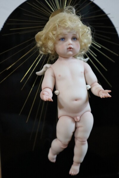 ビスクドール bjd 天使 球体関節人形 オールビスク 創作人形 岡馬勲 さん