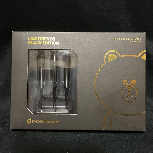 フェニックス ダーツ ラインフレンズ LINE FRIENDS 限定ダーツバレル カード darts barrel ソフトダーツ 未使用 oasis BLACK