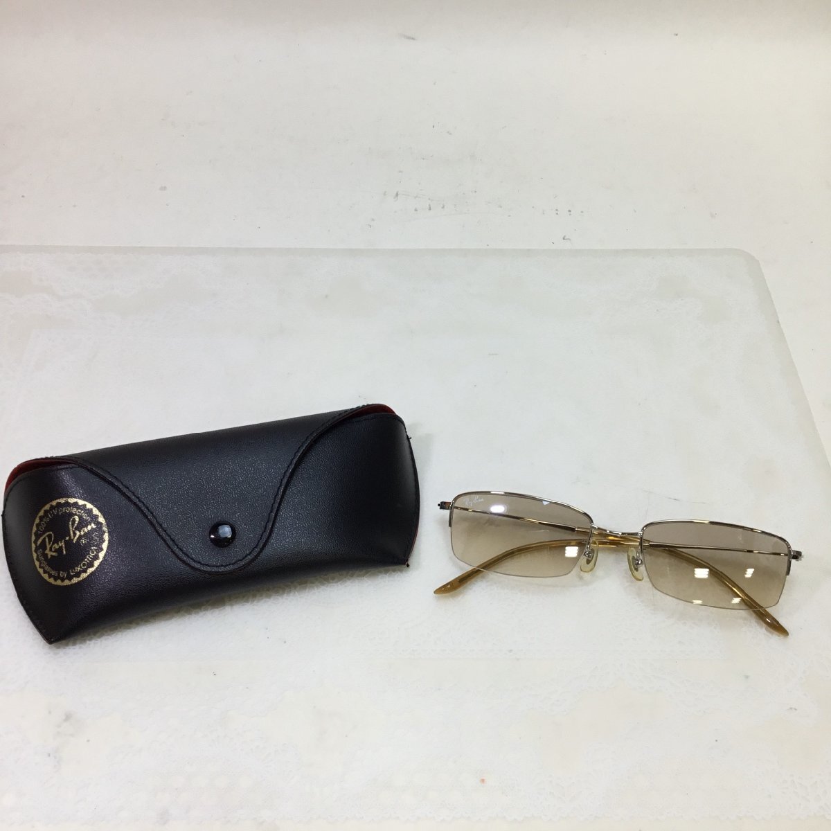 RAY-BAN レイバン　リムレス　ビンテージサングラス　ケース付 RAY-BAN レイバン リムレス ビンテージサングラス ケース付 Ray