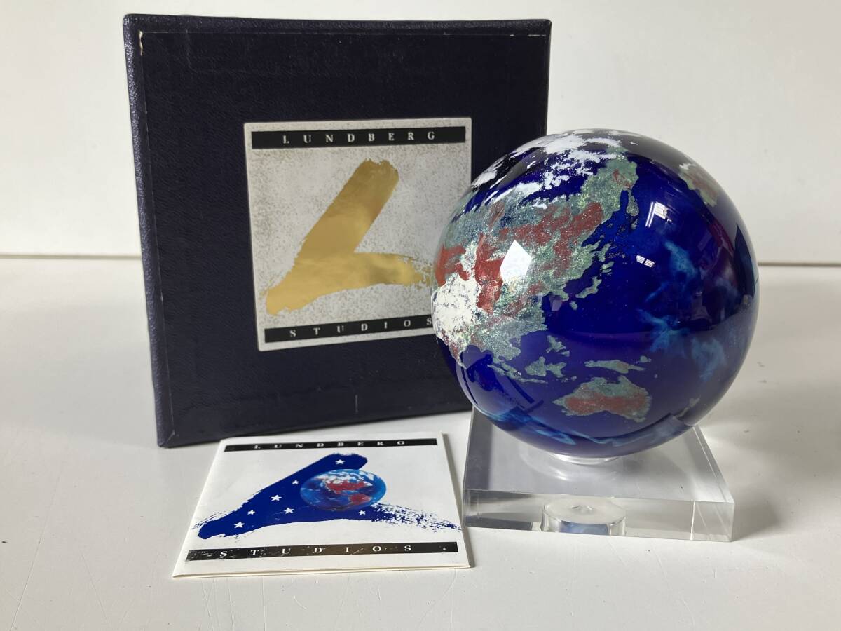 ランドバーグスタジオ ペーパーウェイト Lundberg Studios1991 Yahoo!オークション -「ランドバーグ」(アンティーク