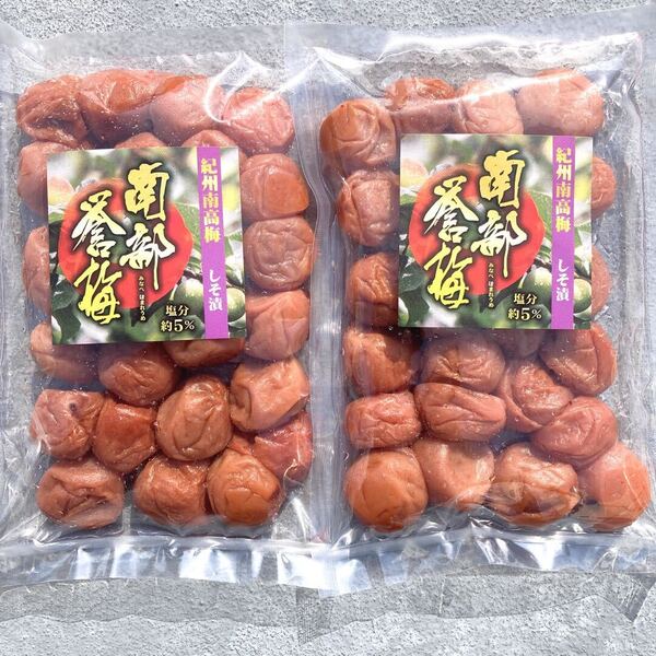 2【★900g★ 大粒 完熟梅 紀州南高梅 しそ漬け梅 450g×2点】和歌山 梅干し 梅 梅干 漬物 紀州 和歌山