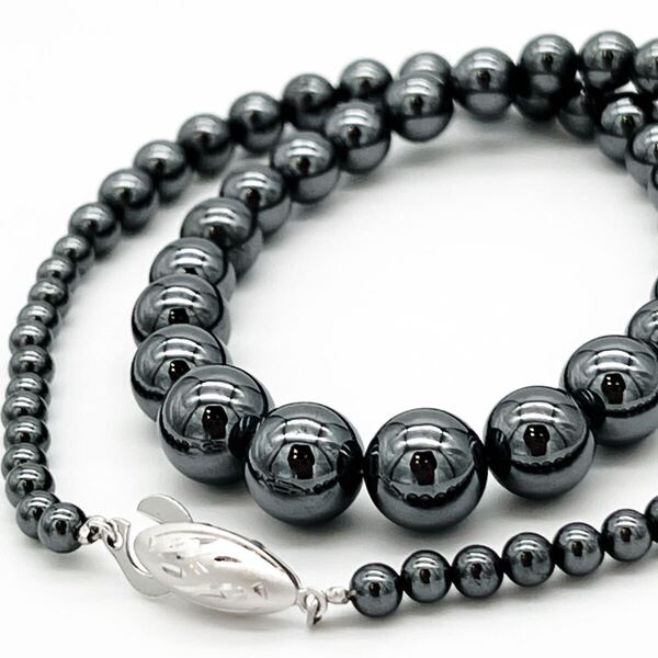 黒本真珠ネックレス あこや真珠 本真珠ネックレス 4〜10mm シルバー刻印 アクセサリー パワーストーン SILVER necklace 風水